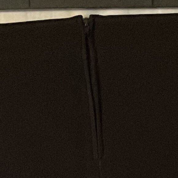 Cache drop waist black genuine leather pants with braided trim - Picture 4 of 5